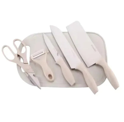 Set de Cuchillos Profesionales con Pedestal y Tabla de Picar