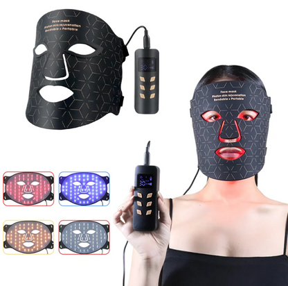 Máscara LED Facial 7 Colores — Terapia Antienvejecimiento y Anti-Acné