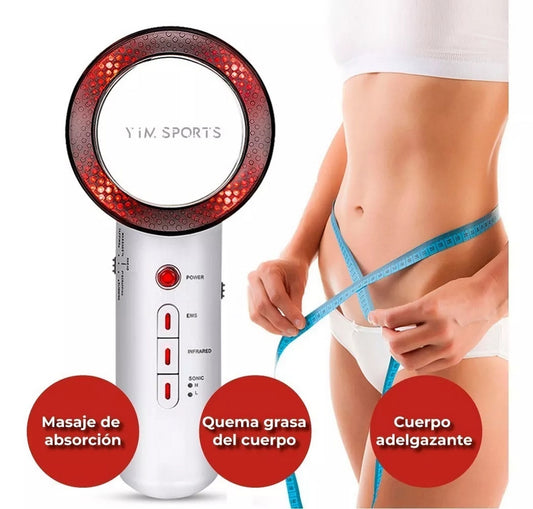 Masajeador Reductor 3 en 1 | Ultrasonido, Infrarrojo y EMS Anticelulitis