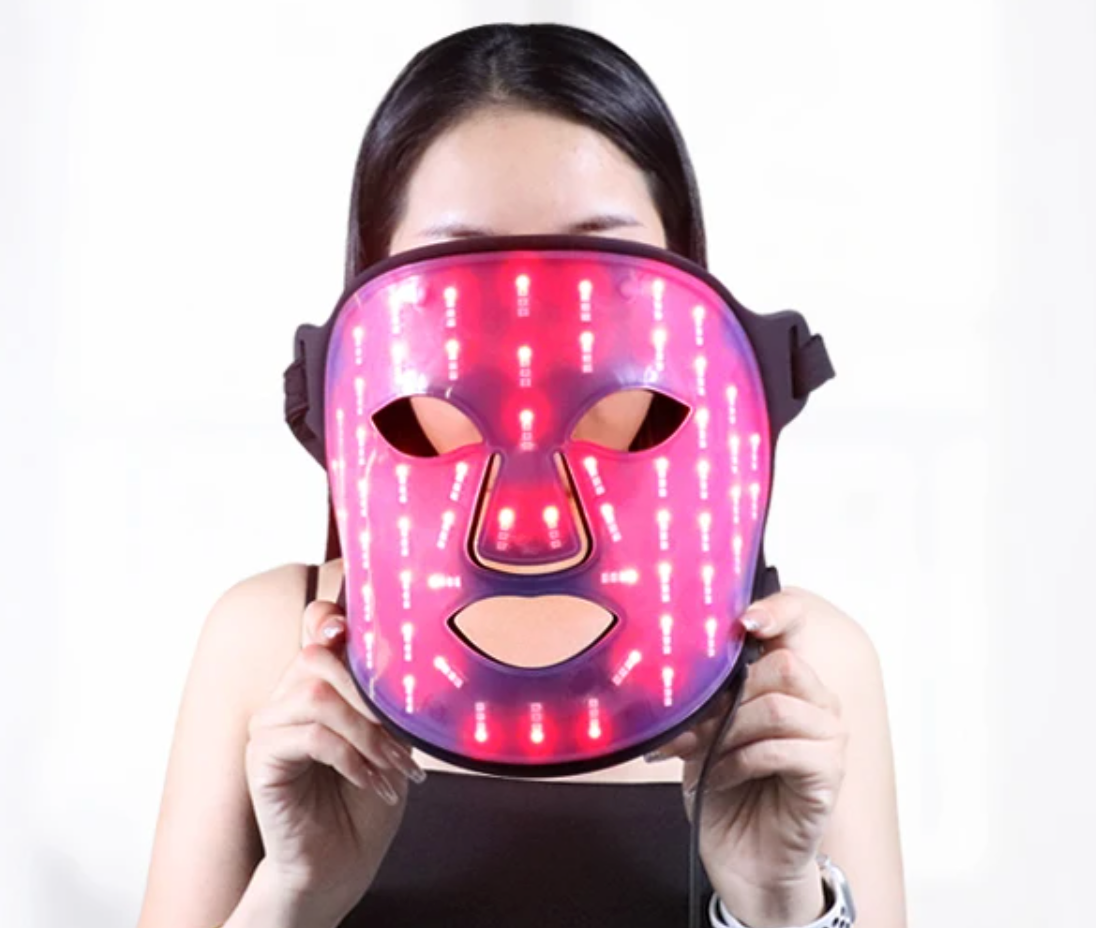 Máscara LED Facial 7 Colores — Terapia Antienvejecimiento y Anti-Acné