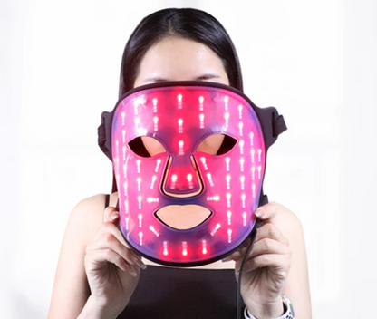 Máscara LED Facial 7 Colores — Terapia Antienvejecimiento y Anti-Acné