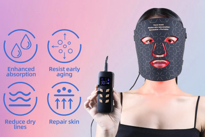 Máscara LED Facial 7 Colores — Terapia Antienvejecimiento y Anti-Acné